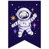 Verjaardag van de Outer Space Astronaut Rocket & P Vlaggetjes (Eerste vlag)