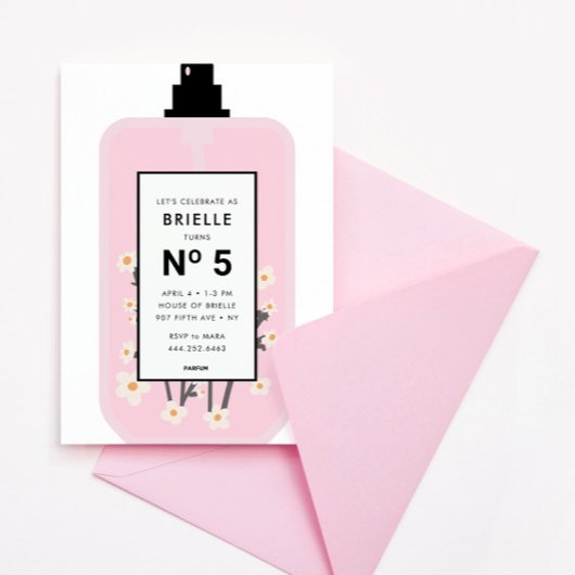 Verjaardag van de Parfume Beauty Spa van Designer  Kaart