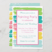 Verjaardag van de Partij van de Kleur van het Deeg Kaart (Voorkant / Achterkant)