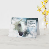 Verjaardag van de peetdochter, Arabian Horse Kaart (Gele Bloem)