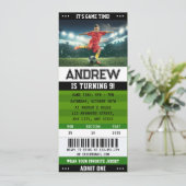 Verjaardag van de Personal Soccer Ticket Club Kaart (Staand voorkant)