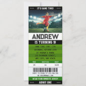 Verjaardag van de Personal Soccer Ticket Club Kaart (Voorkant)