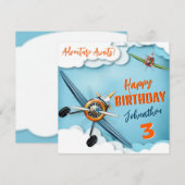 Verjaardag van de piloot van het vliegtuig (Voorkant / Achterkant)