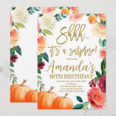 Verjaardag van de Pompoen, Ssst het is een verrass Kaart (Voorkant / Achterkant)