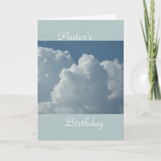 Verjaardag van de predikant kaart (Voorkant)