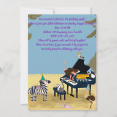 Verjaardag van de Prodigy Lemur Piano Kaart (Achterkant)