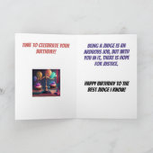 Verjaardag van de rechters kaart (Binnen)