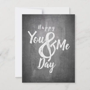 Verjaardag van de relatie in krijtbord uitziend