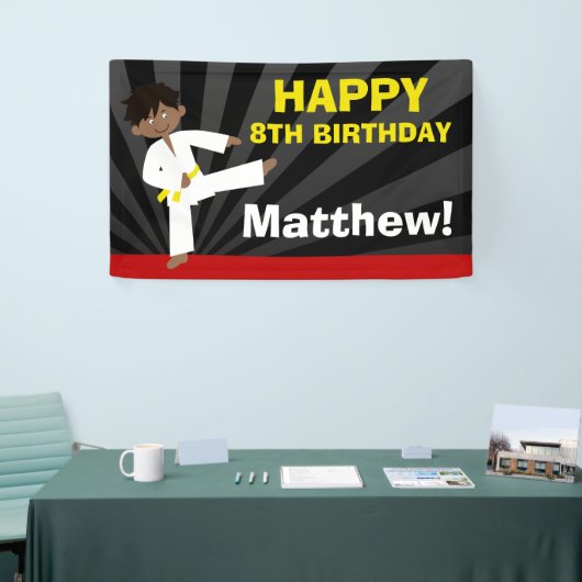 Verjaardag van de Riem van Taekwondo de Afrikaanse Spandoek (Beurs)