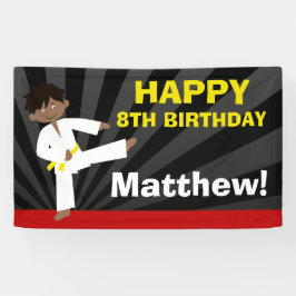 Verjaardag van de Riem van Taekwondo de Afrikaanse Spandoek