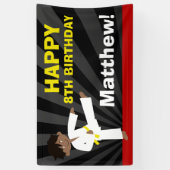 Verjaardag van de Riem van Taekwondo de Afrikaanse Spandoek (Verticaal)