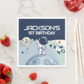 Verjaardag van de Schattigee ruimtevaarder Servet (Insitu)