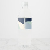 Verjaardag van de Schattigee ruimtevaarder Waterfles Etiket (Achterkant)