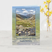 Verjaardag van de schoonvader met een berglandscha kaart (Gele Bloem)