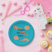 Verjaardag van de schubdieren papieren bordje (Feest)