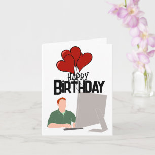 Verjaardag van de software engineer kaart