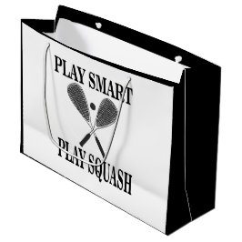 Verjaardag van de squashsportspeler groot cadeauzakje