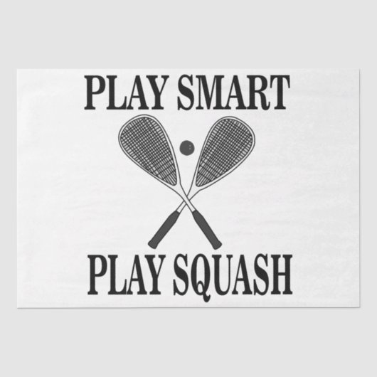 Verjaardag van de squashsportspeler tissuepapier (Voorkant)