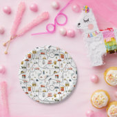 Verjaardag van de stadsauto papieren bordje (Feest)