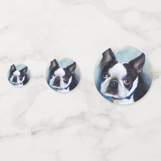 Verjaardag van de Sweet Boston Terrier Confetti (Voorkanten)