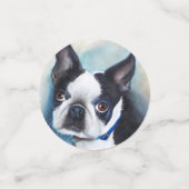 Verjaardag van de Sweet Boston Terrier Confetti (Kleine voorkant)