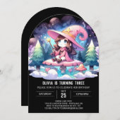 Verjaardag van de Sweet Enchantress Wizard Kaart (Voorkant / Achterkant)