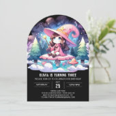 Verjaardag van de Sweet Enchantress Wizard Kaart (Staand voorkant)