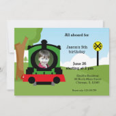 Verjaardag van de trein kaart (Voorkant)