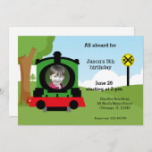 Verjaardag van de trein kaart (Voorkant / Achterkant)