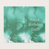 Verjaardag van de tweeling kaart (Binnenkant ongevouwen)