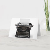 Verjaardag van de  typemachine kaart (Voorkant)