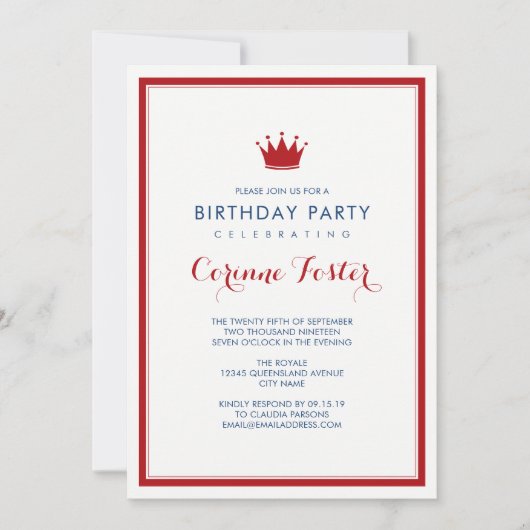 Verjaardag van de Union Jack Flag Kaart (Voorkant)