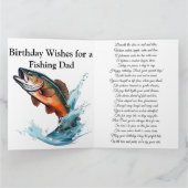 Verjaardag van de vader met een Gevist team Kaart (Binnen)