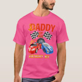 Verjaardag van de Verjaardag Boy Fire Race Wheel T-shirt (Voorkant)