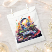 Verjaardag van de Video Controller en hoofdtelefoo Bedankzakje (Geknipt)