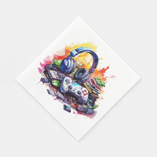 Verjaardag van de Video Controller en hoofdtelefoo Servet (Hoek)