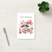 Verjaardag van de vliegende wasbeer post-it® notes (Kantoor)