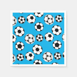 Verjaardag van de voetbaljongens | AANGEPASTE LEEF Servet