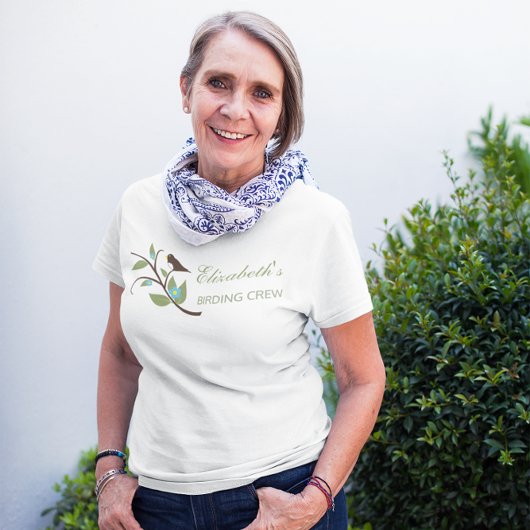 Verjaardag van de Vogelcrew T-shirt