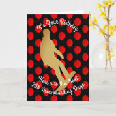 Verjaardag van de volgende 365 snowboarddagen kaart (Gele Bloem)