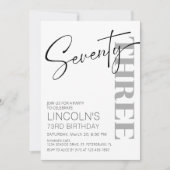 Verjaardag van de volwassene 71 72 73 74 75 76 77  kaart (Voorkant)