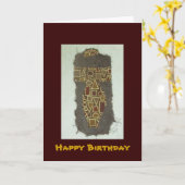 Verjaardag van de Vrouw van de draad de Etnische Kaart (Gele Bloem)