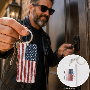 Verjaardag van de VS Amerika 1776 tot 2026 Vlag Pa Sleutelhanger