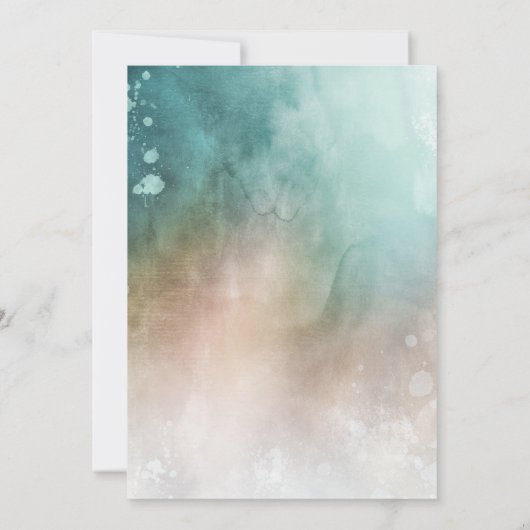 Verjaardag van de Waterverf van het magische zeeme Kaart (Achterkant)