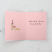 Verjaardag van de wijnleeftijd kaart (Binnen)