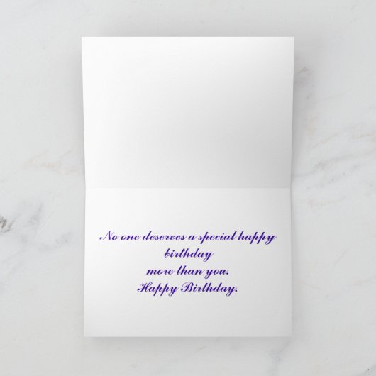 Verjaardag van de wilde viooltjes kaart (Binnen)