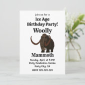 Verjaardag van de wolharige mammoet-ijstijd kaart (Staand voorkant)