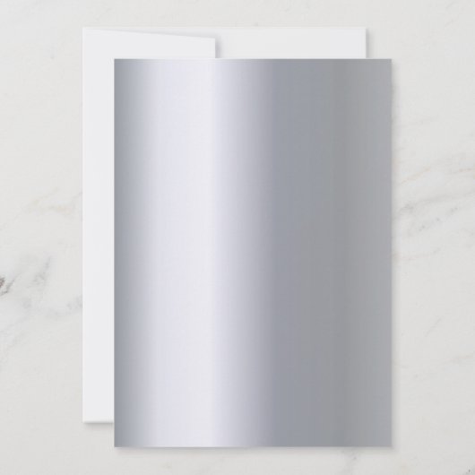 Verjaardag van de zilveren muzieknoten kaart (Achterkant)