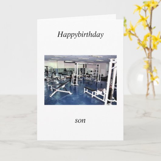 verjaardag van de zoon kaart (Gele Bloem)