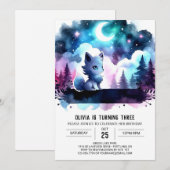 Verjaardag van Digital Fantasy Wolf Kaart (Voorkant / Achterkant)